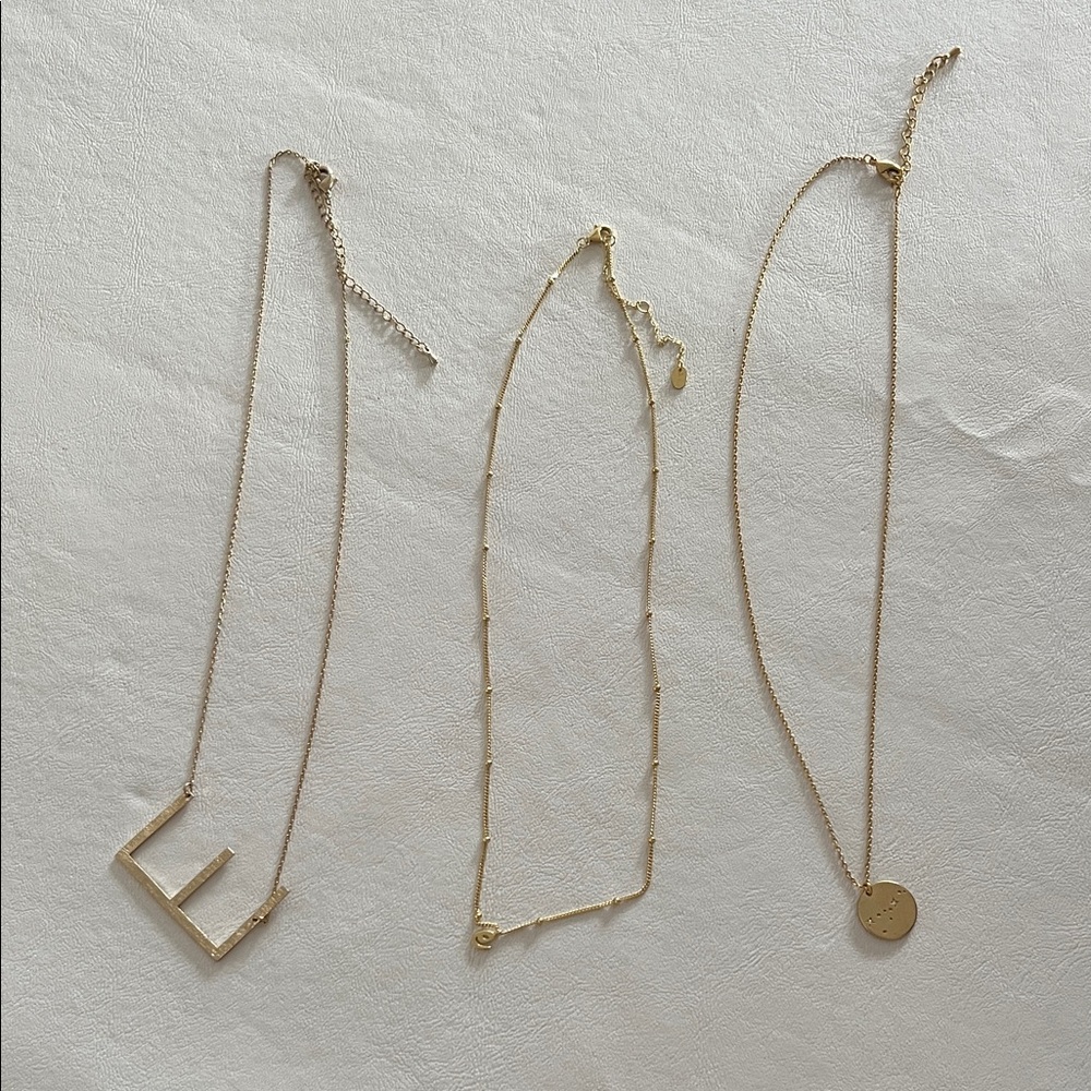 Never worn Altar’d State Gold necklaces